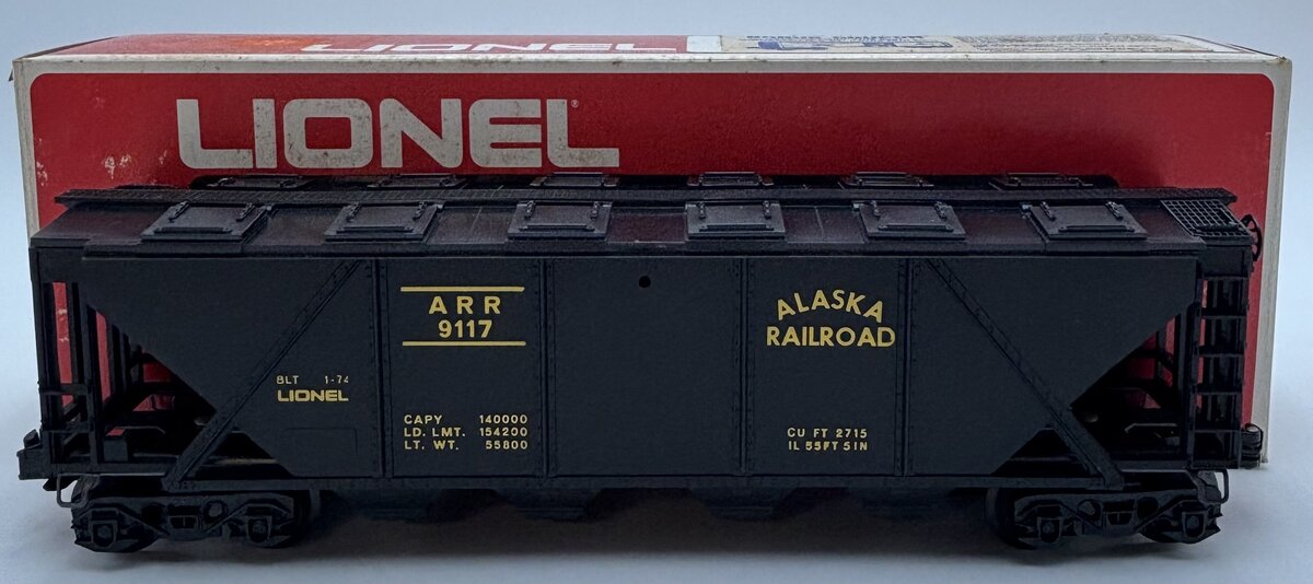 Lionel 6-9117 O Gauge Alaska Railroad Covered Quad Hopper #9117 EX/Box