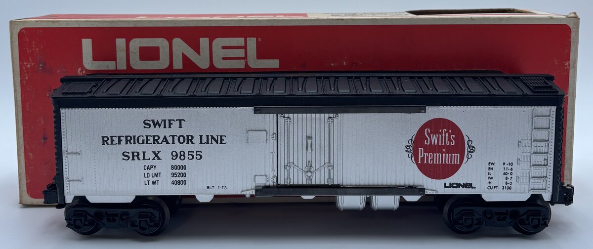 Lionel 6-9855 O Gauge Swift Billboard Reefer Car EX/Box