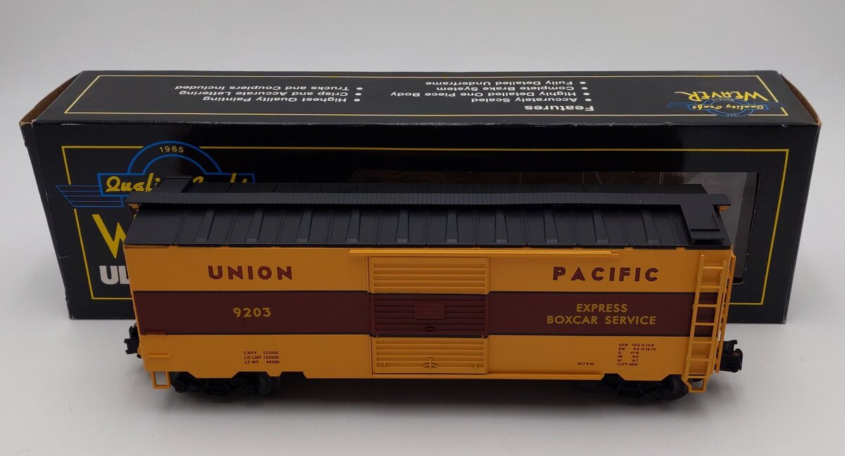 Weaver 6-9203 O Union Pacific Express Boxcar #9203 EX/Box