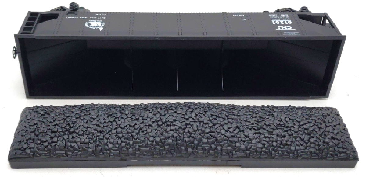 MTH O Gauge CNJ 4 Bay Hopper w/ Coal Load #61261 LN