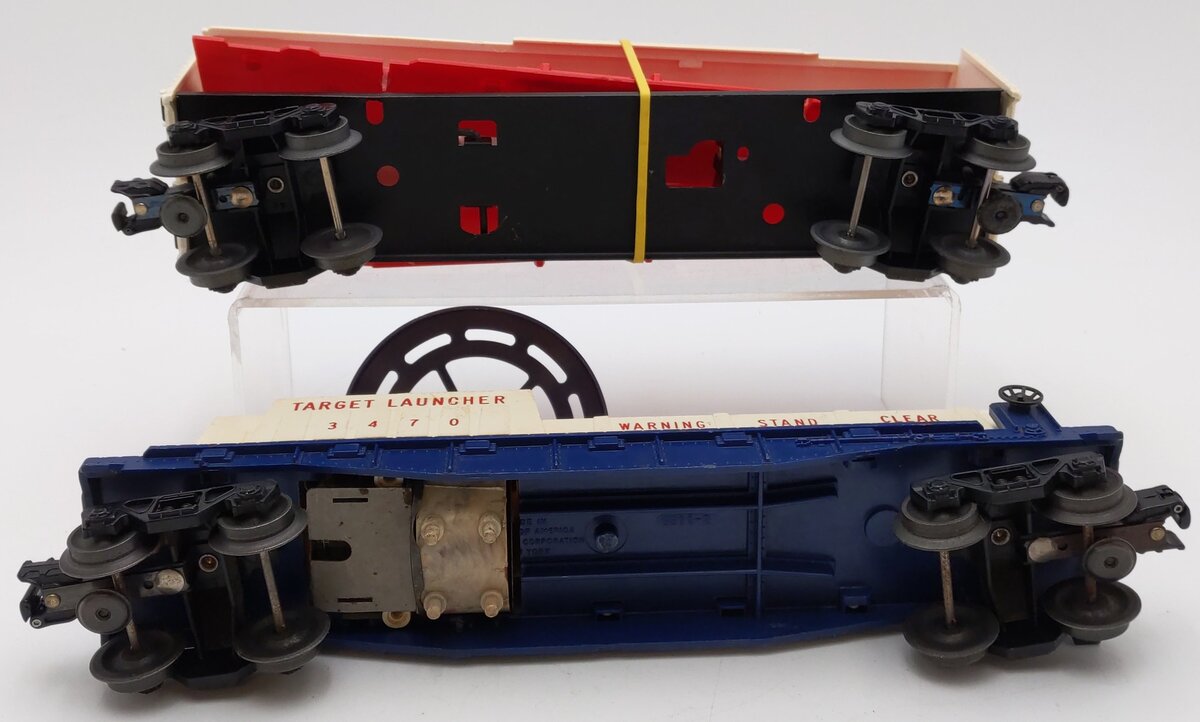 Lionel Vintage O Balloon Target Launcher Car & Target Range Car 3470, 6448 [2]