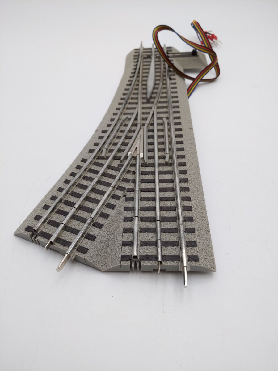 Lionel 6-16829 060 FasTrack command Control Right Hand Switch Turnout VG