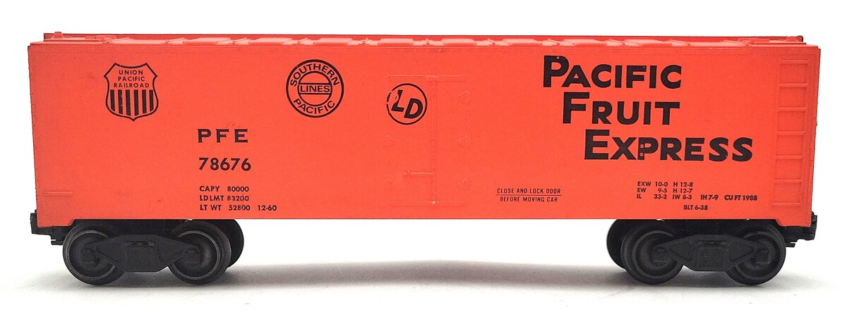 KMT 78676 Vintage O Pacific Fruit Express Refrigerator Car EX
