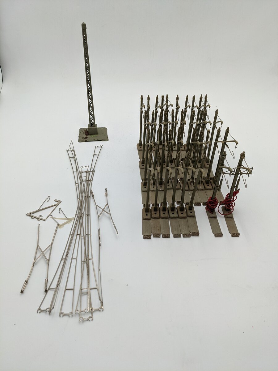 Marklin HO Scale Tower, Wires & Catenary Mast [49] VG