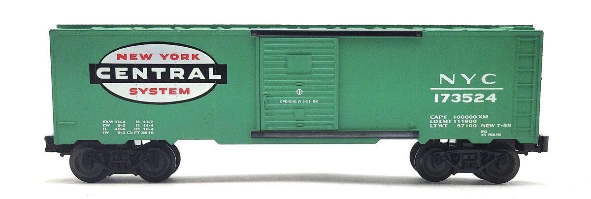KMT 173524 O Gauge New York Central Jade Boxcar #173524 VG