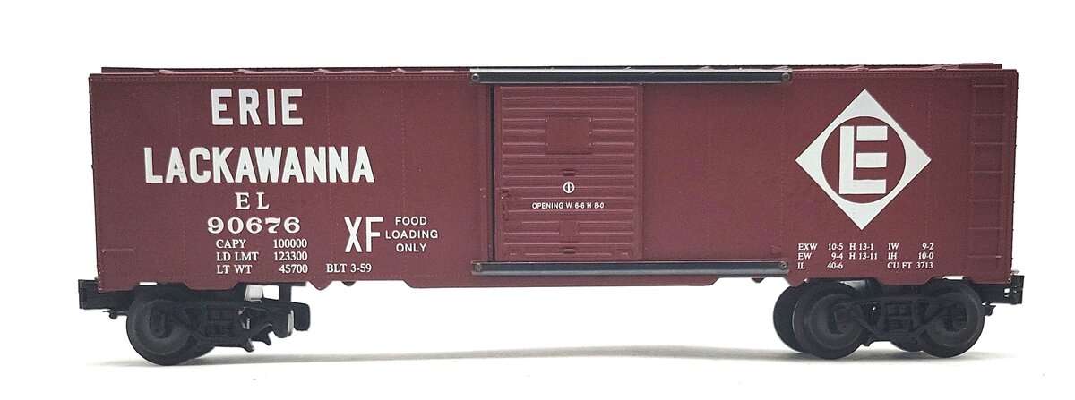 KMT 90676 O Gauge Erie Lackawanna Boxcar #90676 EX