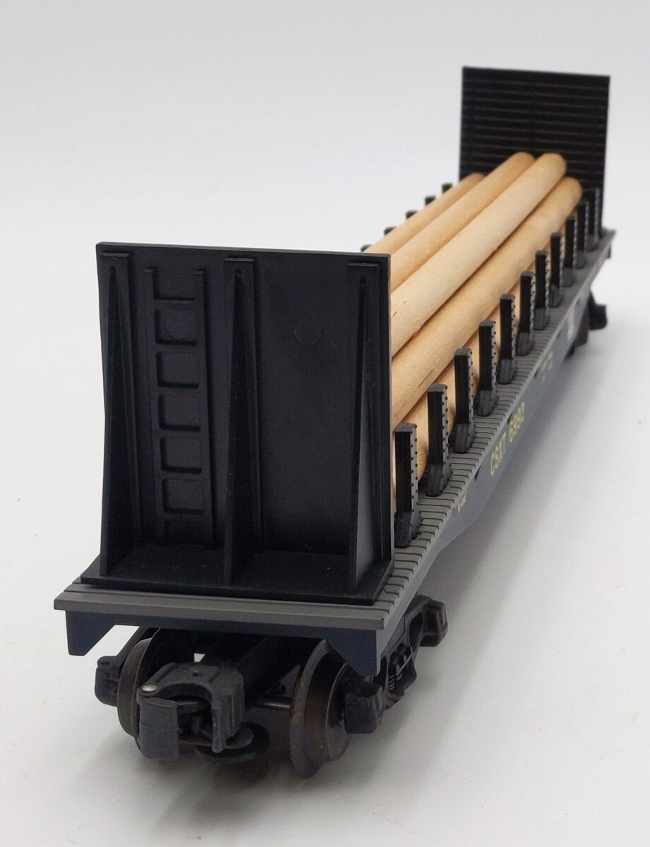 K-Line 6992 O CSXT Classic Flat Car w/Lumber Load #6992 EX/Box