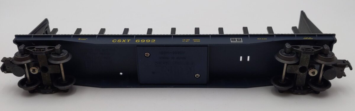 K-Line 6992 O CSXT Classic Flat Car w/Lumber Load #6992 EX/Box