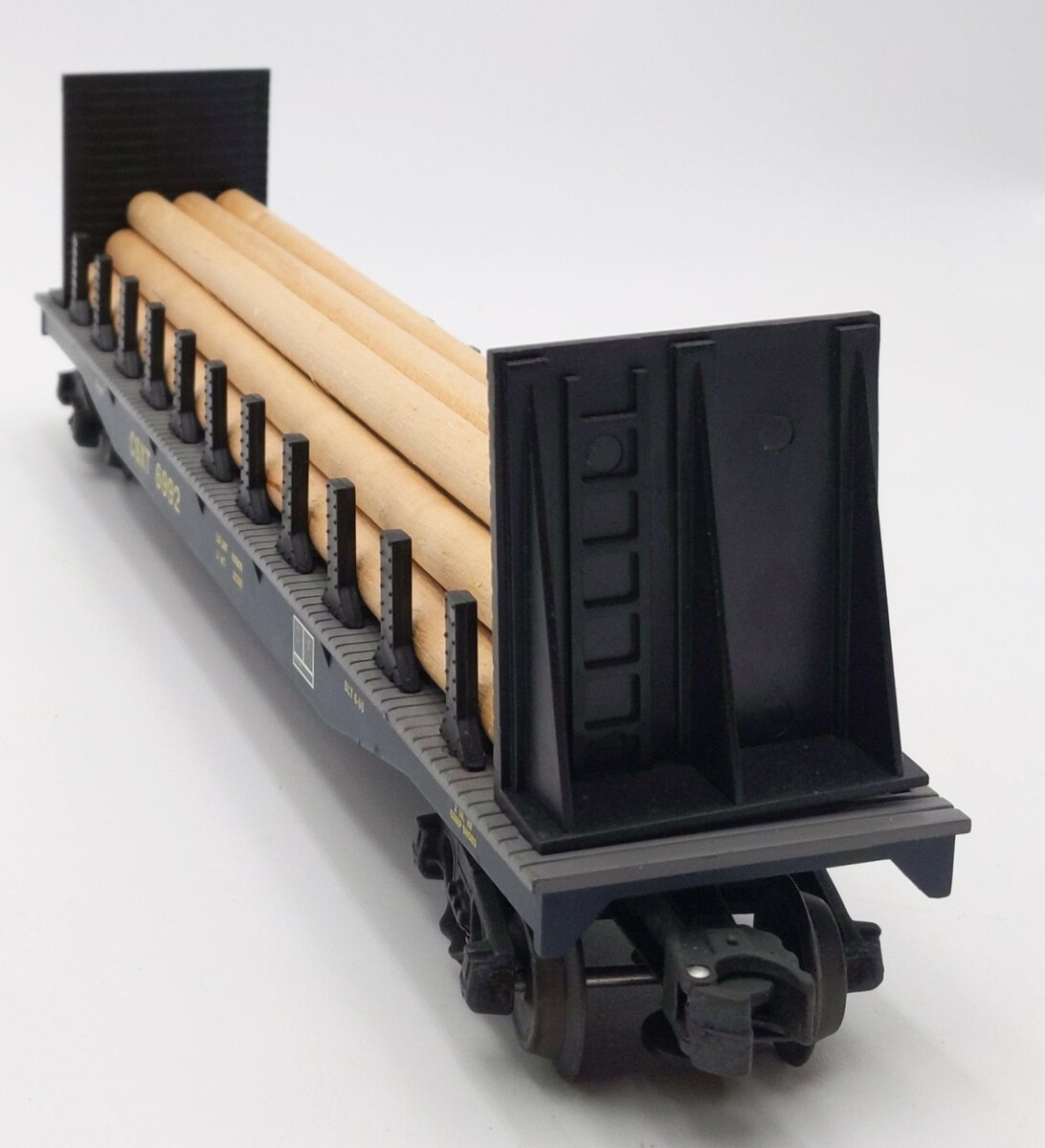 K-Line 6992 O CSXT Classic Flat Car w/Lumber Load #6992 EX/Box
