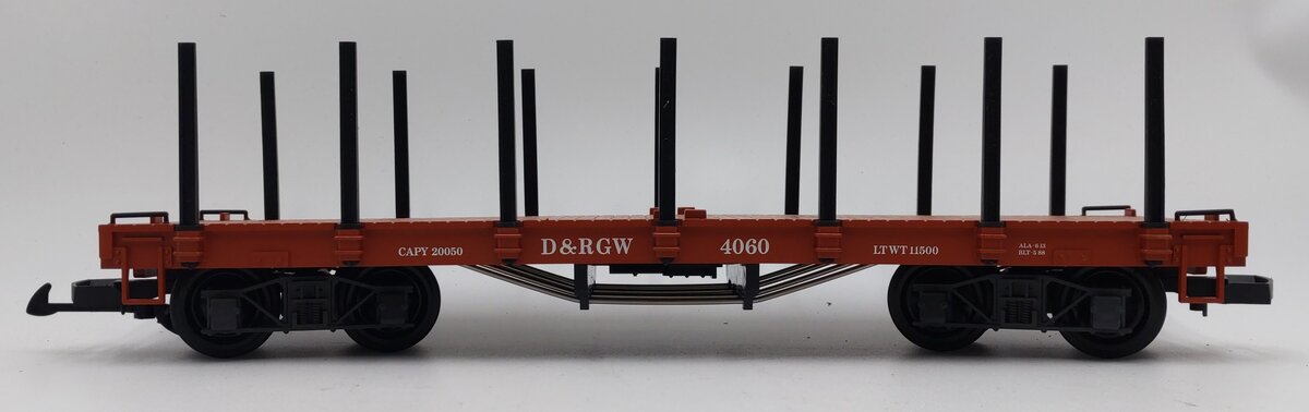 LGB 4060 Denver & Rio Grande Western Flatcar w/Stakes #4060 EX/Box