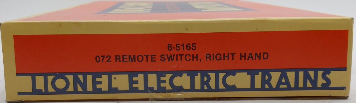 Lionel 6-5165 O72 Right Hand Remote Switch Turnout EX/Box