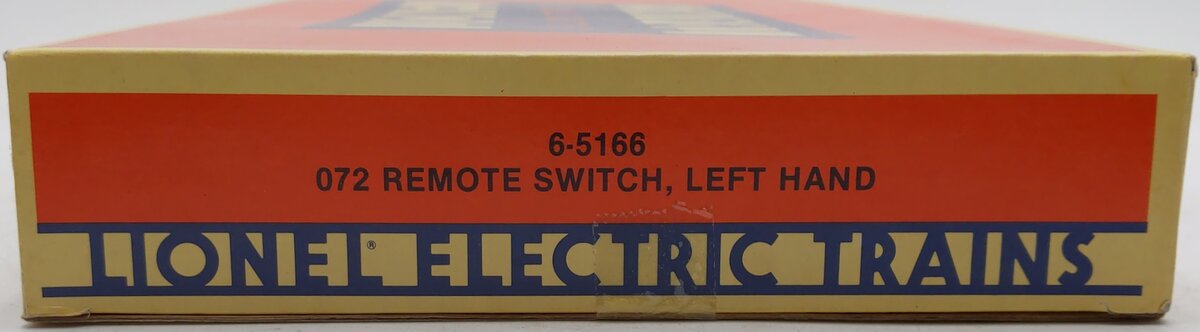 Lionel 6-5166 O Gauge O72 Left Hand Remote Switch/Turnout EX/Box
