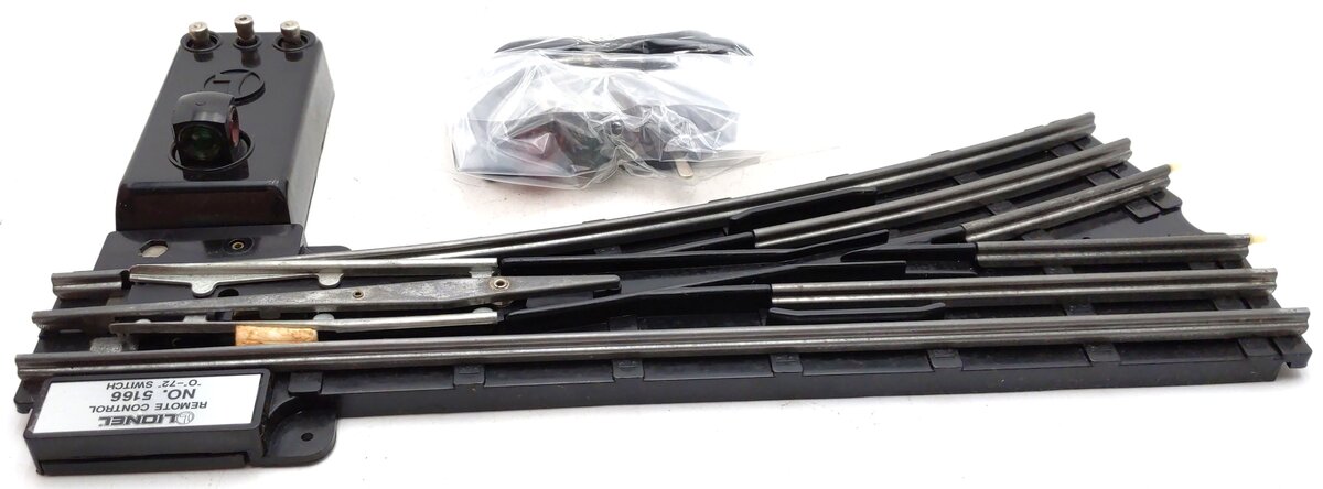 Lionel 6-5166 O Gauge O72 Left Hand Remote Switch/Turnout EX/Box
