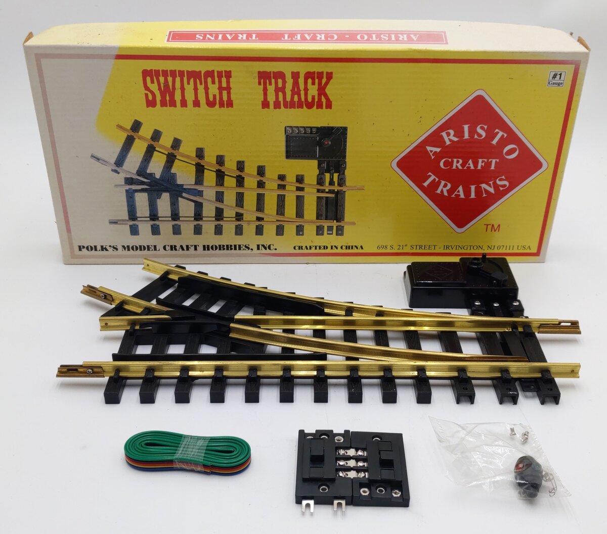Aristo-Craft 30310 G Brass Right Hand Remote Switch Turnout EX/Box