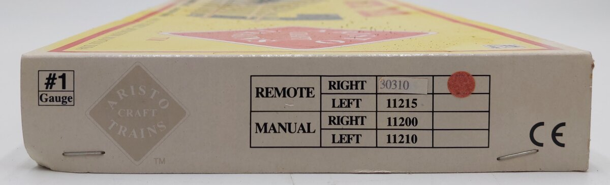 Aristo-Craft 30310 G Brass Right Hand Remote Switch Turnout EX/Box