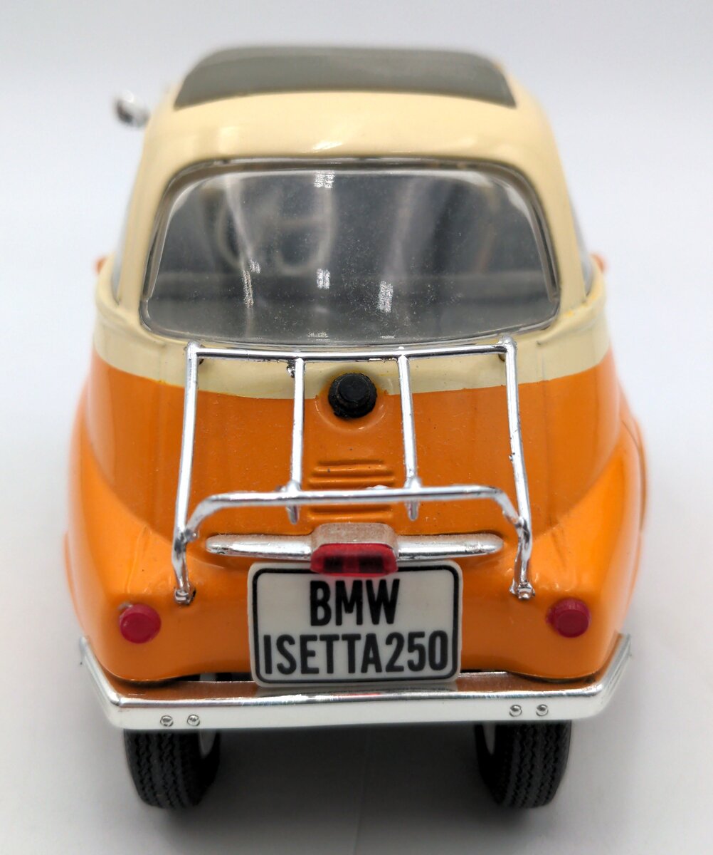 Cararama 25109 1:43 Hongwell Orange/White BMW Isetta 250 Series EX