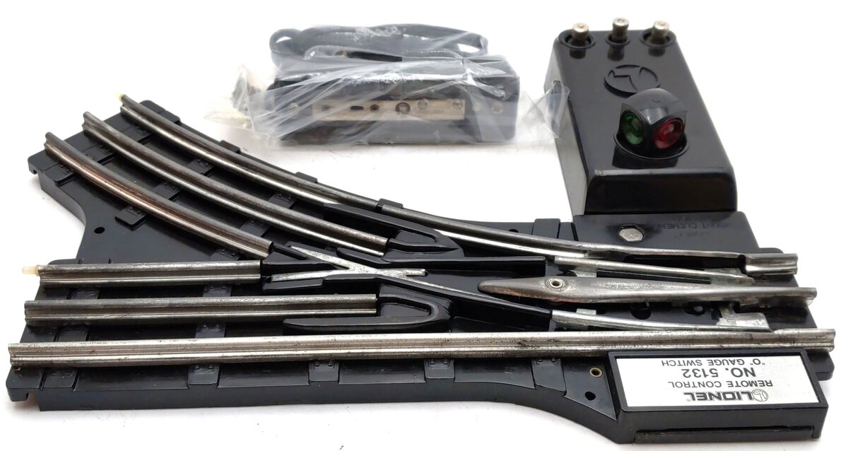 Lionel 6-5132 O Gauge Right Hand Remote Control Switch Turnout EX/Box