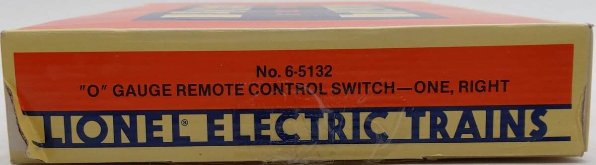 Lionel 6-5132 O Gauge Right Hand Remote Control Switch Turnout EX/Box