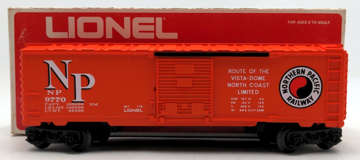 Lionel 6-9770 O Gauge Northern Pacific Boxcar #9770 EX/Box