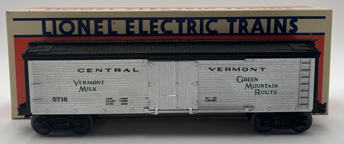 Lionel 6-5716 O Gauge Central Vermont Woodside Reefer #5716 LN/Box