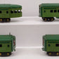 American Flyer Vintage O Gauge 1777 Green Diamond Passenger Car Set VG