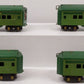 American Flyer Vintage O Gauge 1777 Green Diamond Passenger Car Set VG