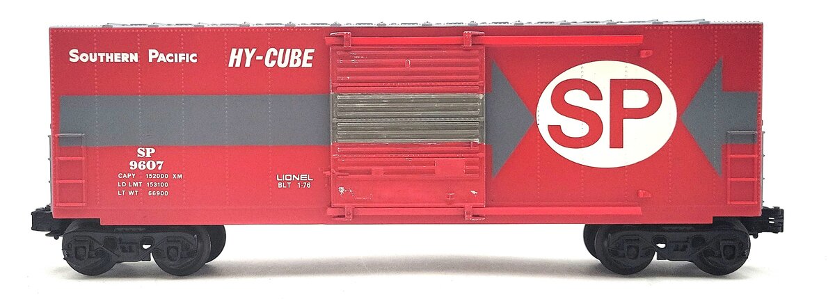 Lionel 6-9607 O Gauge Southern Pacific Hi-Cube Boxcar #9607 VG