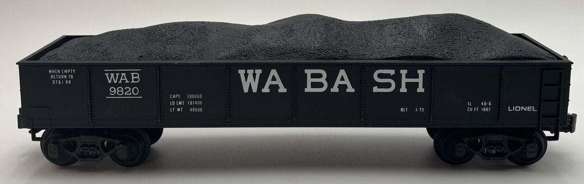 Lionel 6-9820 O Gauge Wabash Gondola Car #9820 EX/Box