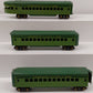 American Flyer Vintage O Gauge 1777 Green Diamond Passenger Car Set VG