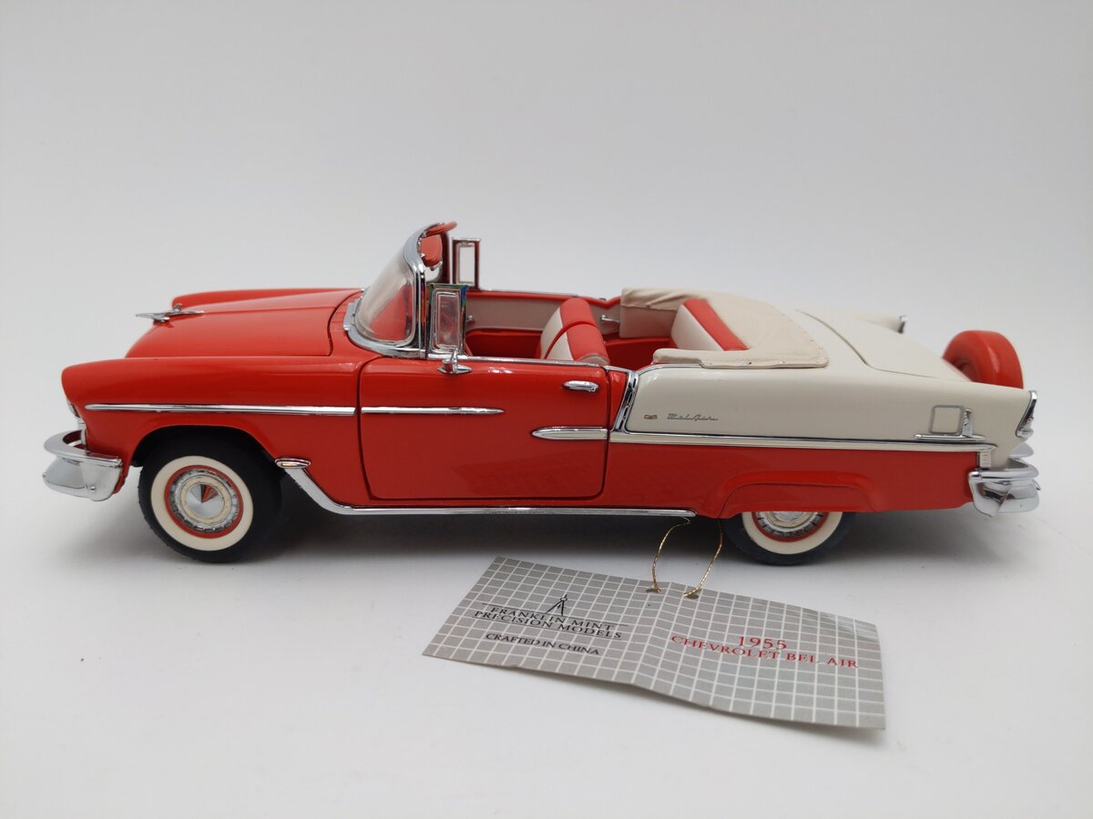 Franklin Models 1:24 1955 Chevrolet Bel Air Convertible EX
