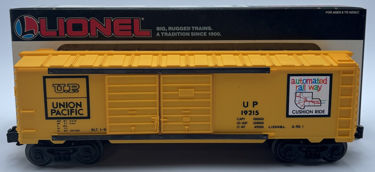 Lionel 6-19215 O Gauge Union Pacific Double Door Boxcar #19215 EX/Box