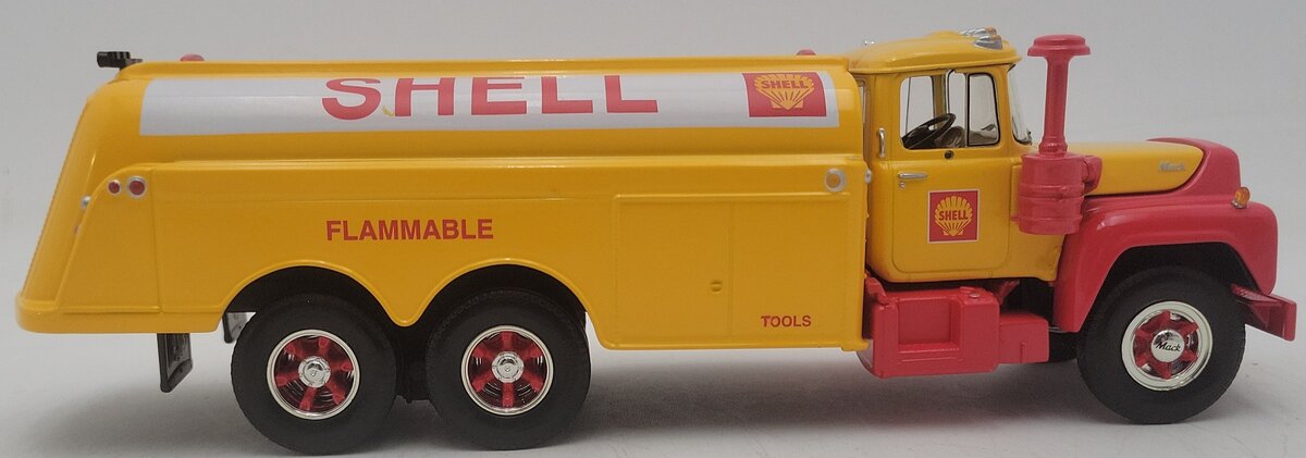 First Gear 19-2281 1:34 Shell Oil - Mack R-Model Fuel Tanker EX/Box