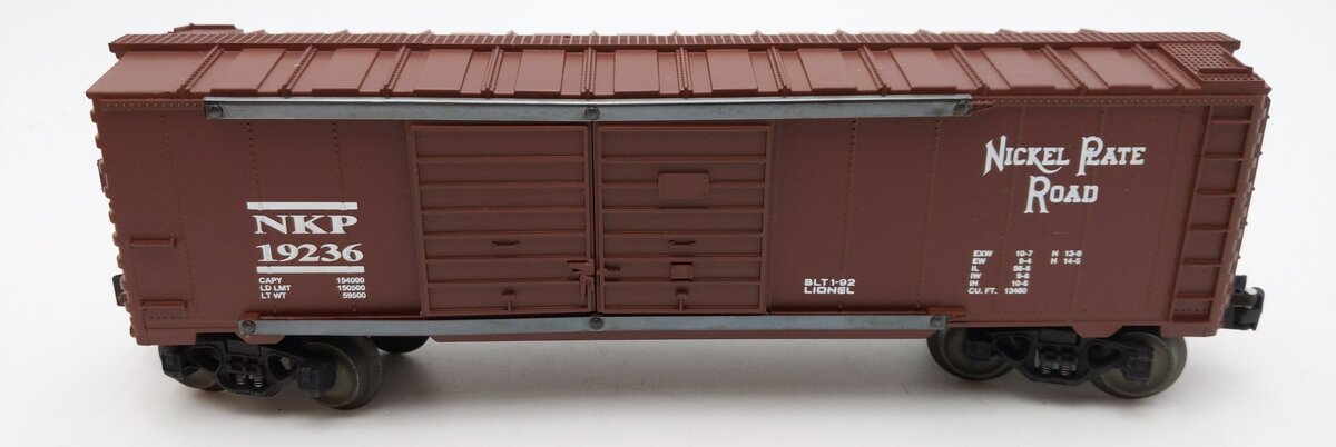 Lionel 6-19236 O Gauge Nickel Plate Road Double Door Boxcar EX/Box