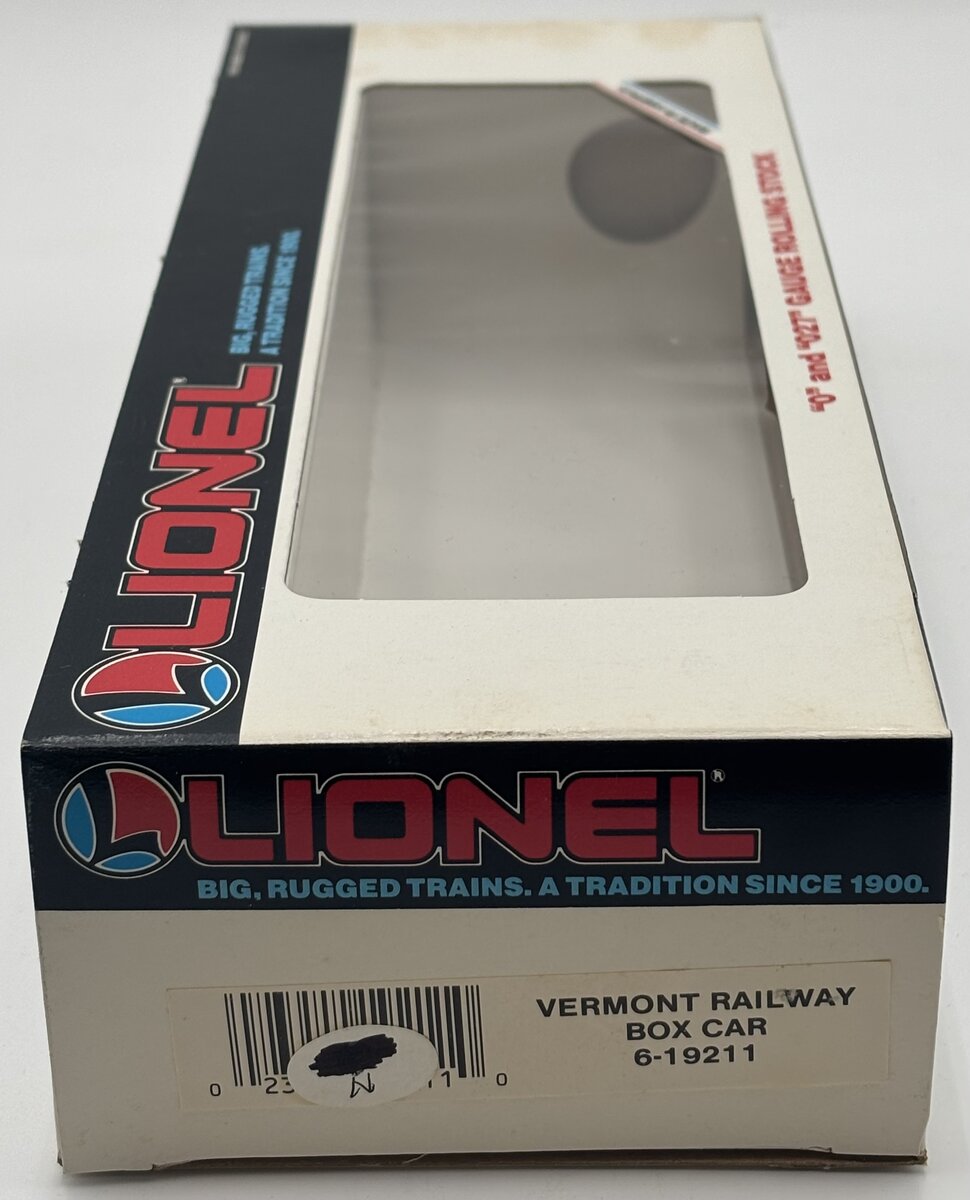 Lionel 6-19211 O Gauge Vermont Railway Boxcar #19211 EX/Box