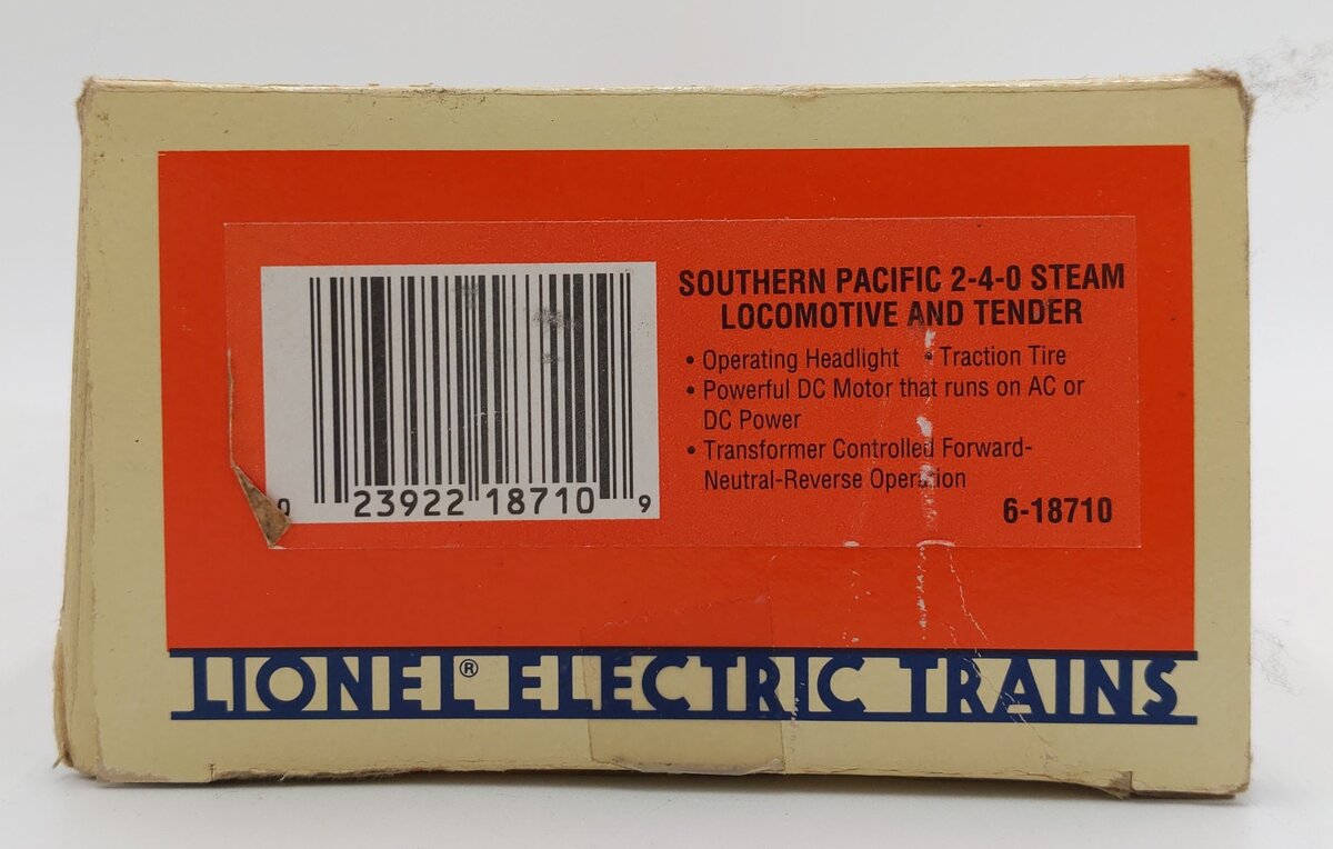 Lionel 6-18710 O Southern Pacific 2-4-0 Steam Locomotive & Tender #2000/Box