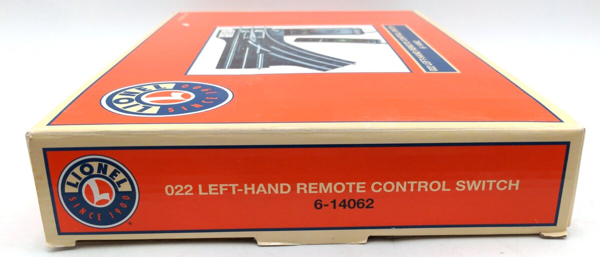 Lionel 6-14062 O Gauge Remote-Control 022 Left Hand Switch Turnout EX/Box