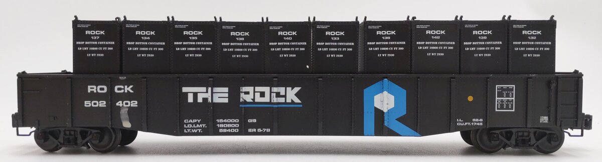 Lionel 6-17480 O The Rock Gondola with Containers EX/Box
