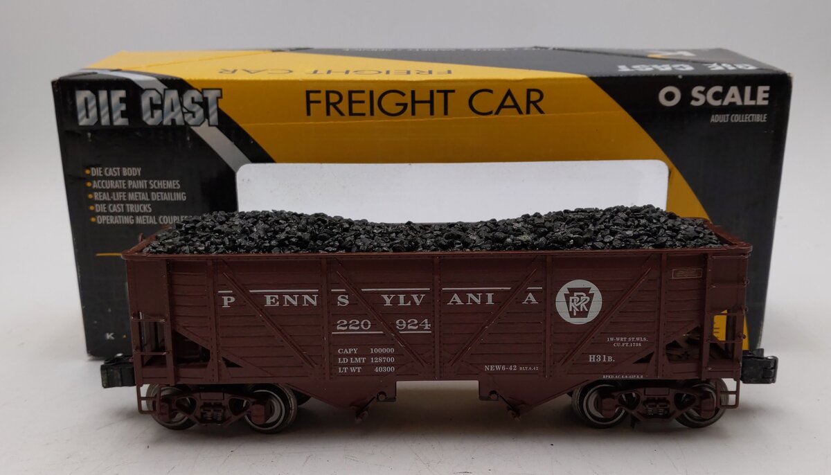 K-Line K6253-1891 Diecast Pennsylvania Ribbed 2-Bay Hopper #220391 EX/Box