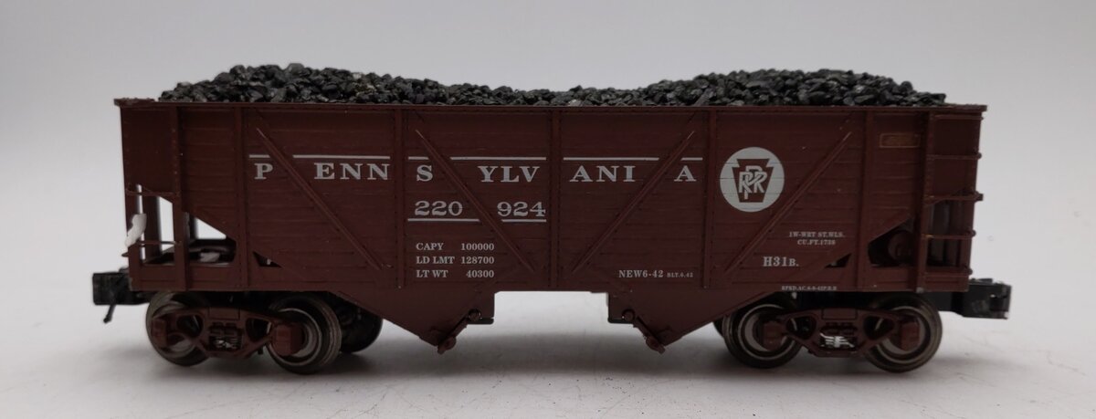 K-Line K6253-1891 Diecast Pennsylvania Ribbed 2-Bay Hopper #220391 EX/Box