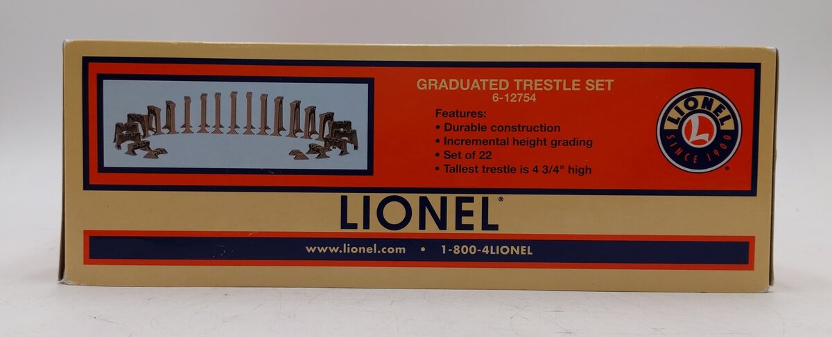 Lionel 6-12754 O & O27 Graduated Trestle Set VG/Box