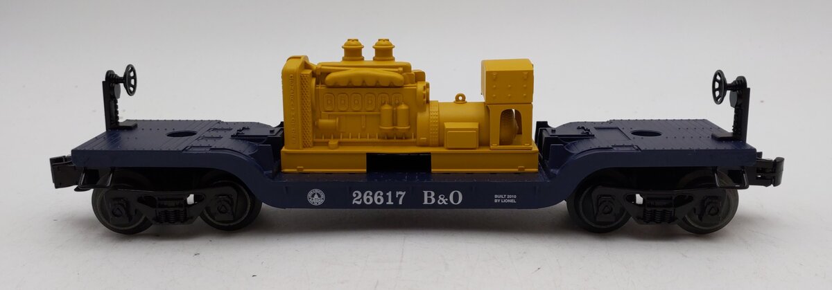 Lionel 6-26617 Baltimore & Ohio Depressed Center Flatcar w/Generator LN/Box