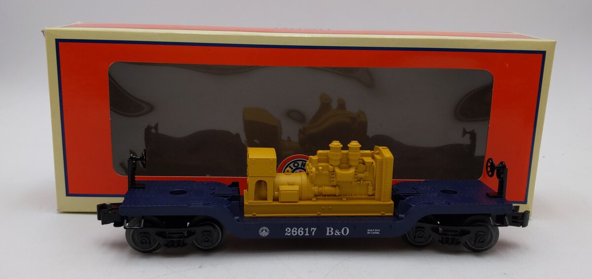 Lionel 6-26617 Baltimore & Ohio Depressed Center Flatcar w/Generator LN/Box