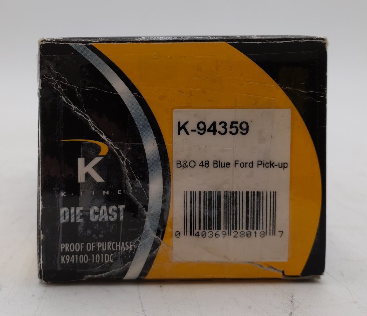 K-Line K-94359 1:43 Kruisers 1948 Baltimore & Ohio Railroad Ford Pick-Up LN/Box