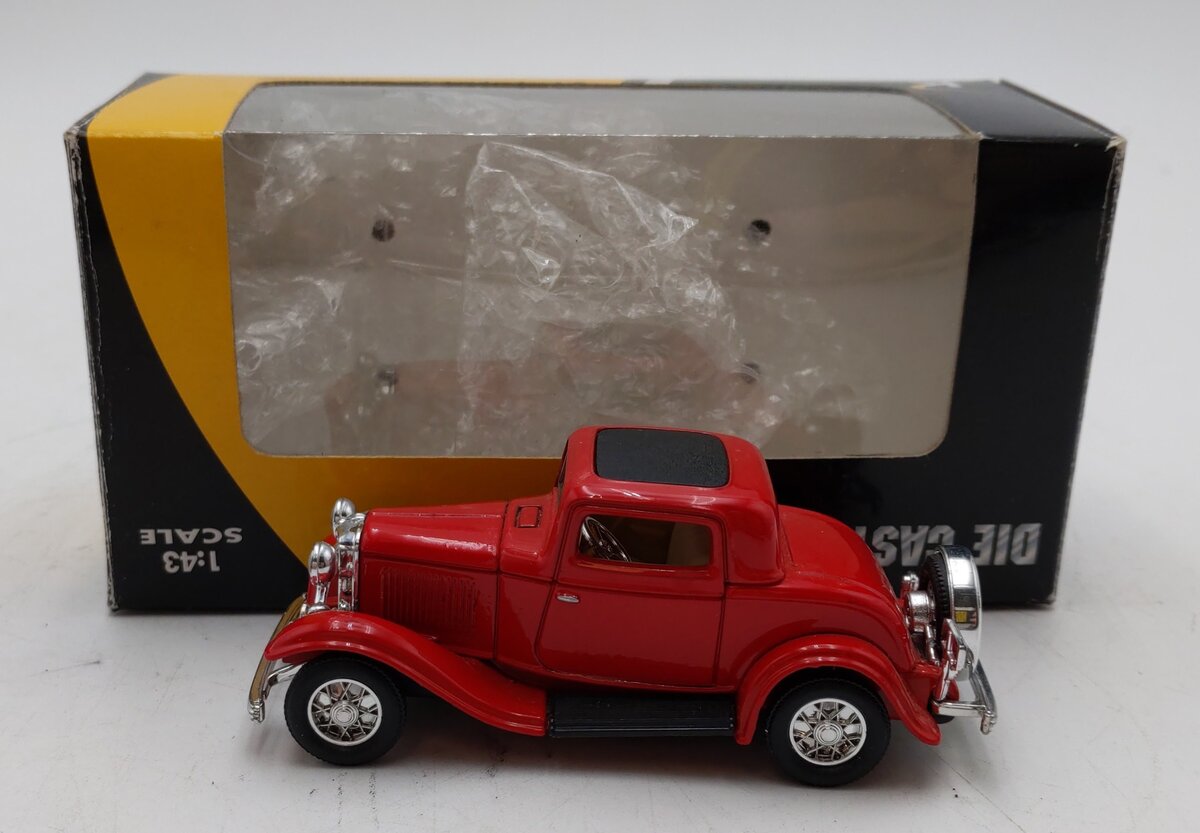 K-Line K-94231 1:43 Kruisers Red 1932 Ford 3 Window Coupe Diecast Car LN/Box