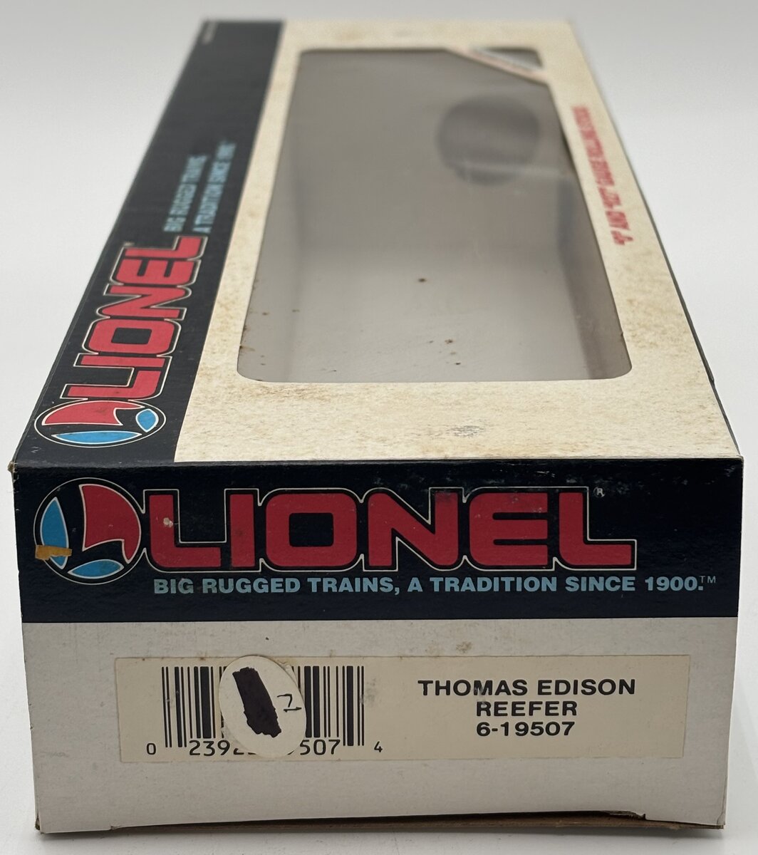 Lionel 6-19507 O Gauge Thomas Edison Famous Inventors Refrigerator Car LN/Box