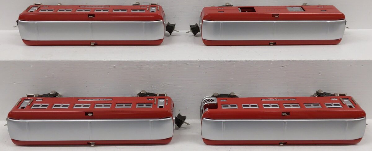 MTH 10-1025 O Terra Cotta #613 Passenger Car Set (Set of 4) EX