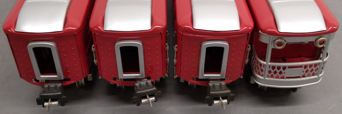 MTH 10-1025 O Terra Cotta #613 Passenger Car Set (Set of 4) EX