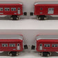 MTH 10-1025 O Terra Cotta #613 Passenger Car Set (Set of 4) EX