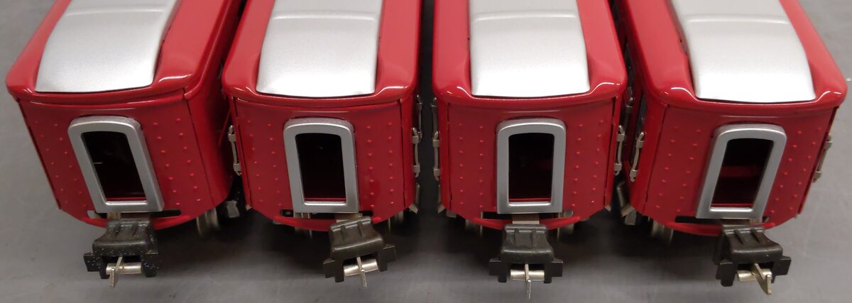 MTH 10-1025 O Terra Cotta #613 Passenger Car Set (Set of 4) EX