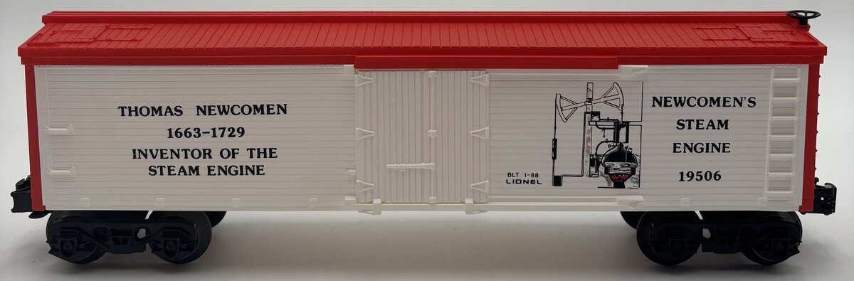 Lionel 6-19506 O Gauge Thomas Newcomen Famous Inventors Reefer LN/Box
